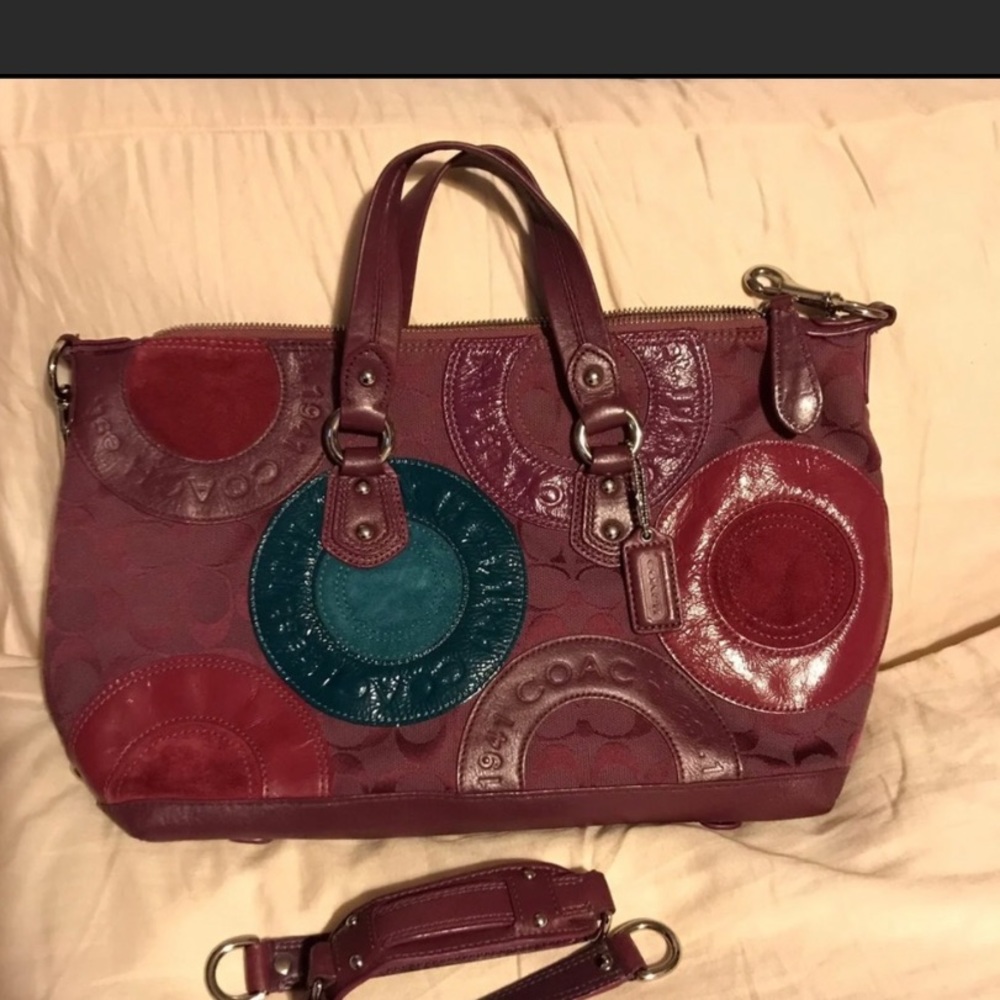 Coach Fuchsia Patchwork Purse & Wallet - Picture 3 of 12